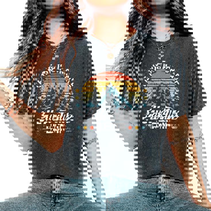 Let The 8Th Grade Adventure Begin Back To School Teachers Women's Oversized Comfort T-Shirt Let The 8Th Grade Adventure Begin Back To School Teachers Women's Oversized Comfort T-Shirt