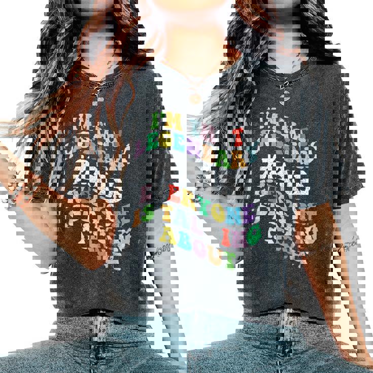 Nome Personale Retrò Groovy Maia T-shirt comoda oversize da donna