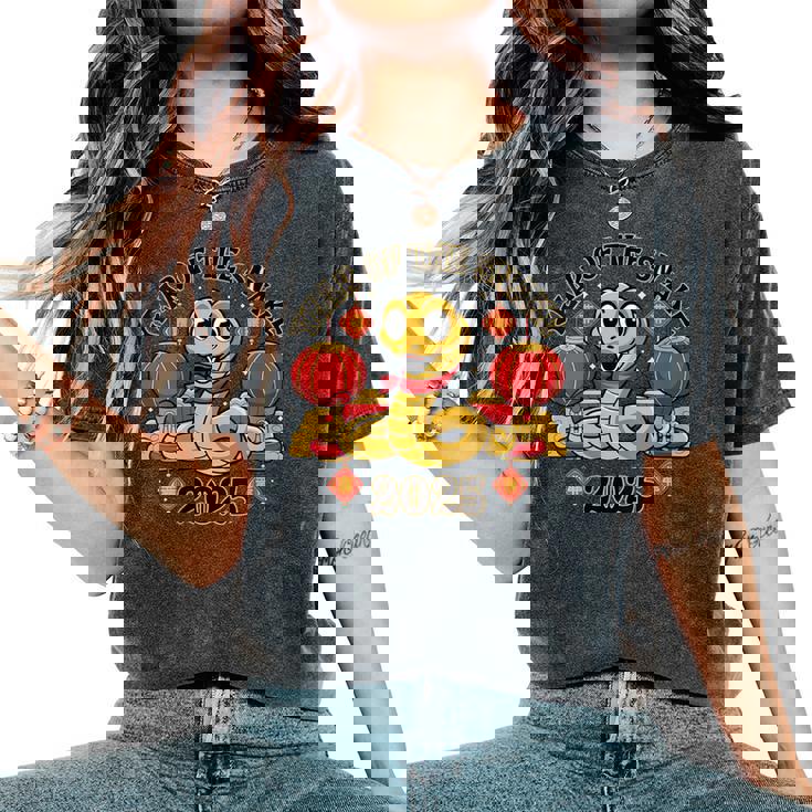 Nouvel An Chinois 2025 Année Du Serpent T-shirt oversize confortable pour femme
