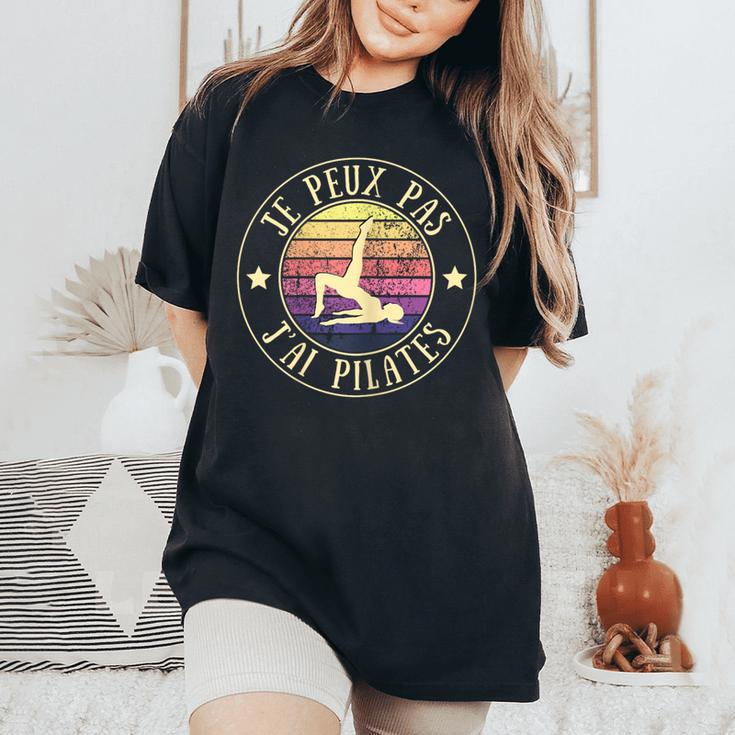 Débardeur Humour Femme 'Je Peux Pas, J'ai Pilates' | Cadeau Drôle Pour Amatrice De Sport | T-shirt Léger Pilates Yoga