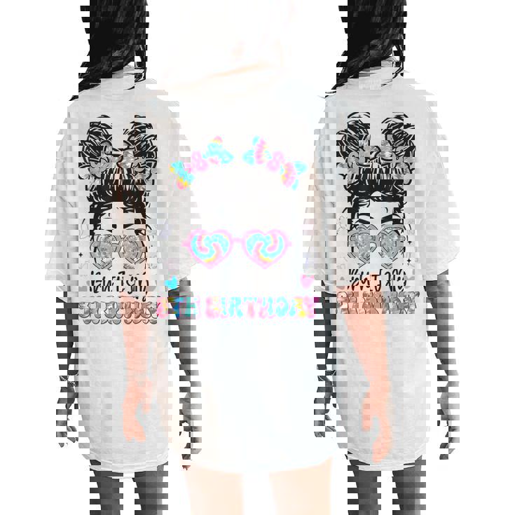 Bruh It's My 8Th Birthday Girl Eight 8 Years Old Birthday Women's Oversized Comfort T-Shirt Back Print