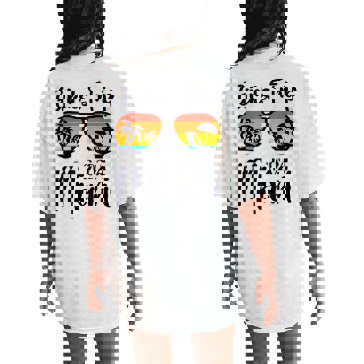 Girls Trip Miami 2024 Weekend Birthday Party Women Women's Oversized Comfort T-Shirt Back Print