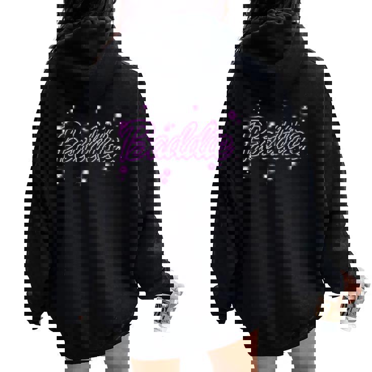 Baddie Baddy Camicia Baddie Camicia Baddie Ragazza Calda Felpa con cappuccio oversize da donna con stampa posteriore