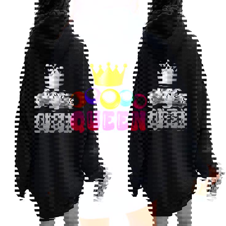 Bingo Queen Bingo Player Bingo Lover Bingo Women Oversized Hoodie Back Print Bingo Queen Bingo Player Bingo Lover Bingo Women Oversized Hoodie Back Print