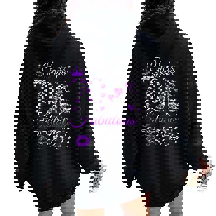 Chapter 70 Est 1954 70 Years Old 70Th Birthday Queen Women Oversized Hoodie Back Print
