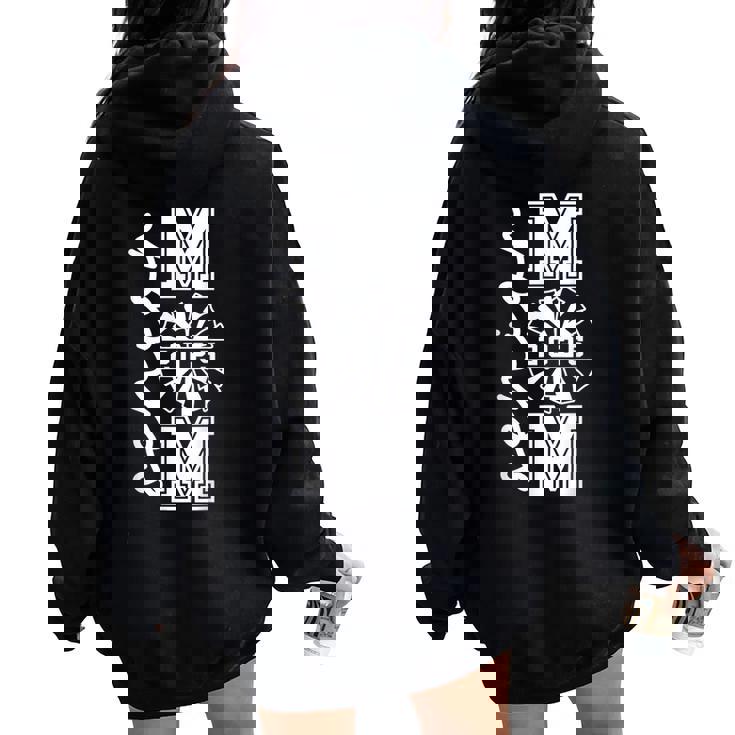 Class Of 2025 Senior Year Cheer Mom Senior 2025 Women Oversized Hoodie Back Print