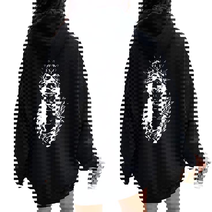 Diana Diosa Romana Mitología Romana O Griega Women Oversized Hoodie Back Print