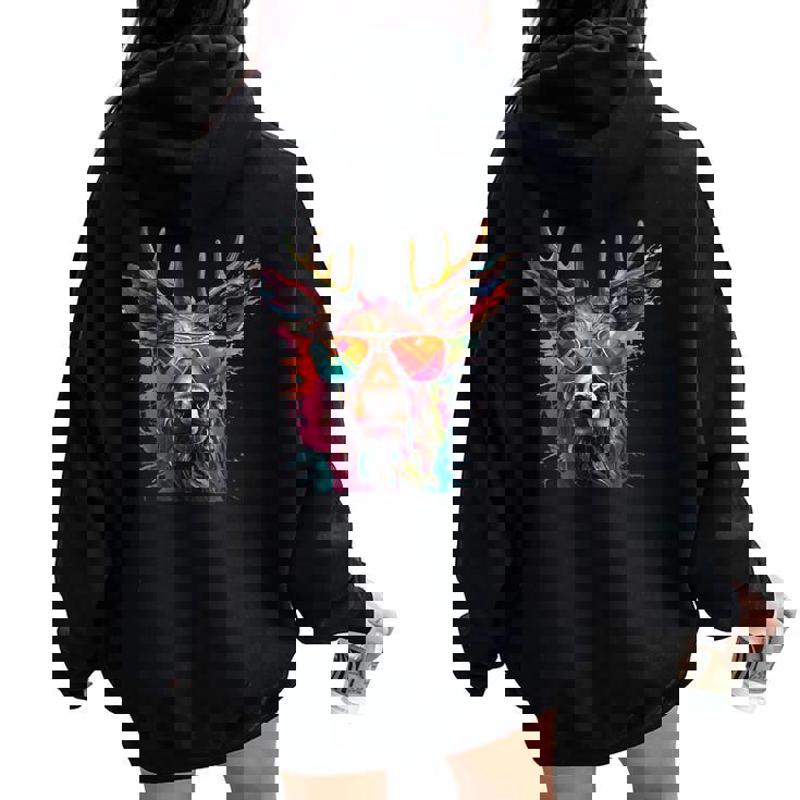 Disfraz De Ciervo Para Hombre Y Oktoberfest Wiesn Women Oversized Hoodie Back Print