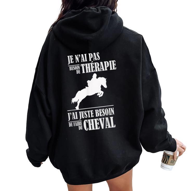 Sweat à Capuche "J'Peux Pas J'ai Cheval" - Pour Cavaliers, Coton 241g, Coupe Classique