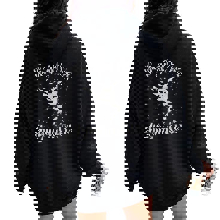 This Girl Loves Gymnastics For Girls Women Oversized Hoodie Back Print This Girl Loves Gymnastics For Girls Women Oversized Hoodie Back Print