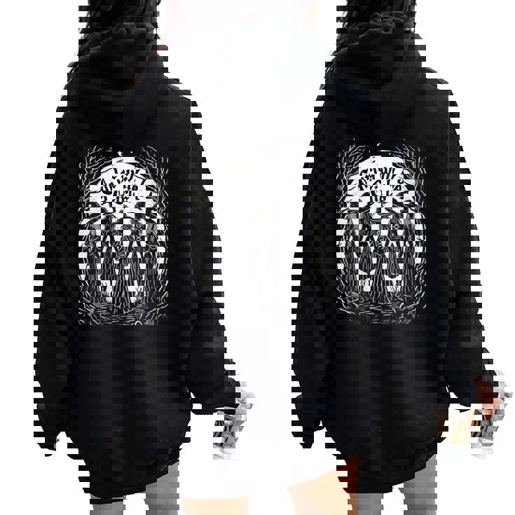Girl Will Be Girl Witchibes Witchyibes Sweat à capuche oversize pour femme avec imprimé dans le dos