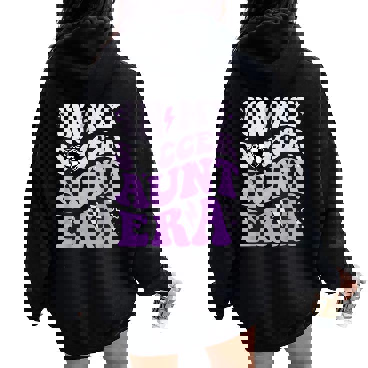 Groovy In My Soccer Aunt Era Soccer Auntie Of Boys Women Oversized Hoodie Back Print