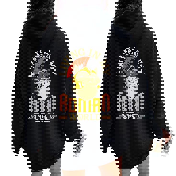 Hombres Y El Imperio Romano Internet Meme Imperio Romano Women Oversized Hoodie Back Print