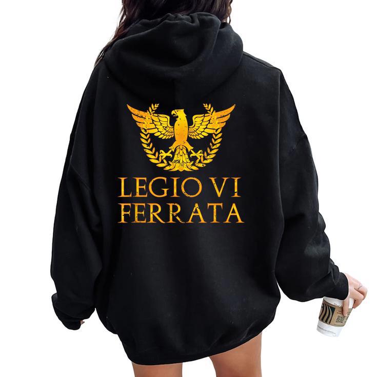 Legioi Ferrata Roman Legion Spqr Women Oversized Hoodie Back Print