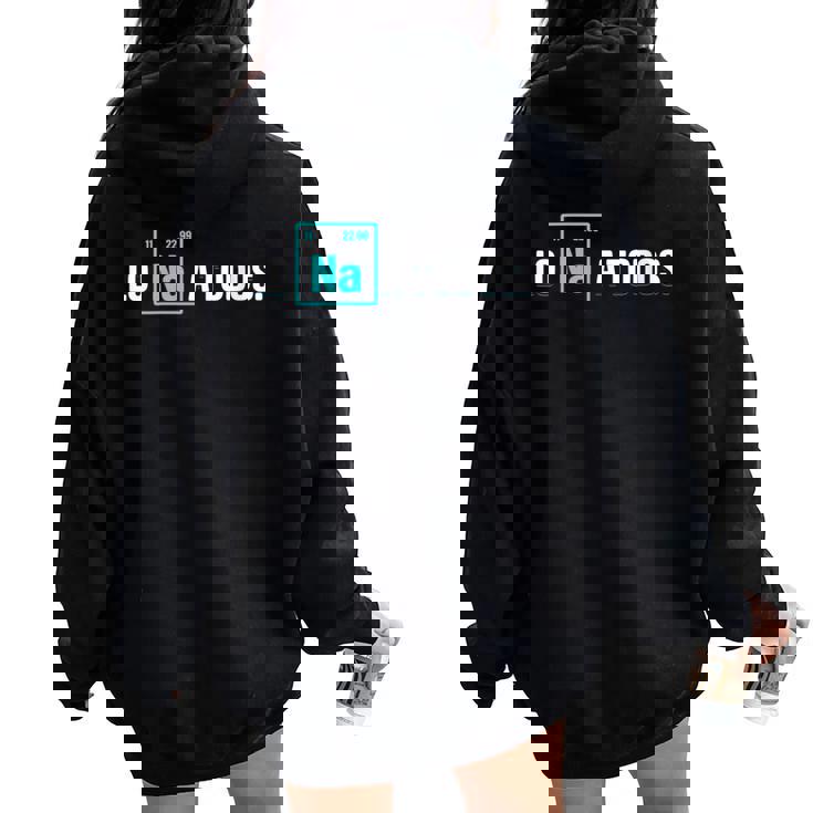 Lo Sodio A Todos Los Odio A Todos Cuello Women Oversized Hoodie Back Print