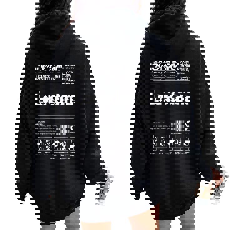 Loredana Maglia Con Testo Divertente Donna Ragazza Bambina Felpa con cappuccio oversize da donna con stampa posteriore
