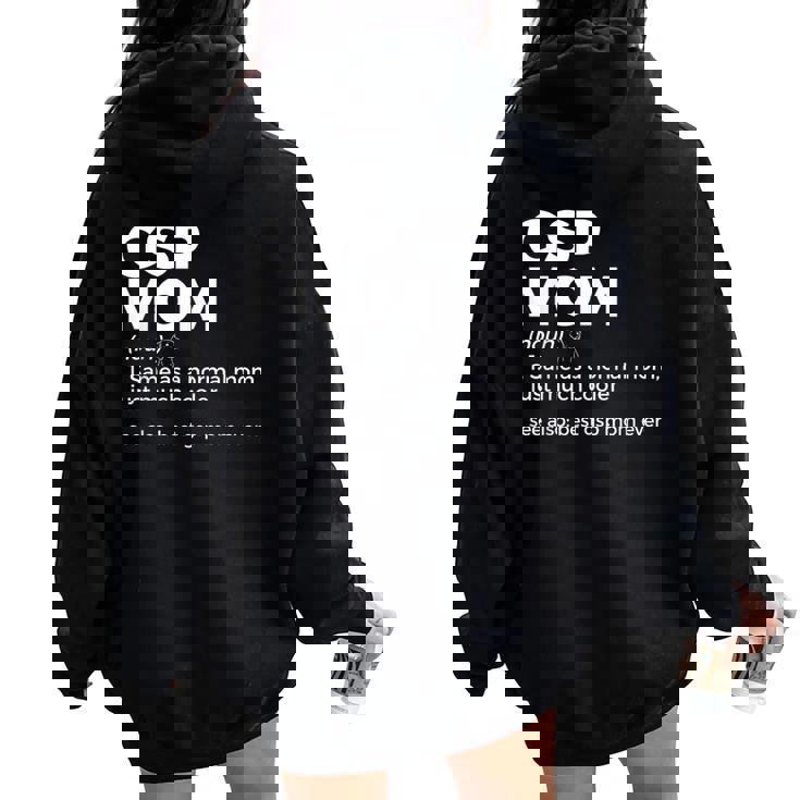 Mejor Gsp Mom Ever Definition Alemán De Pelo Corto Puntero Women Oversized Hoodie Back Print