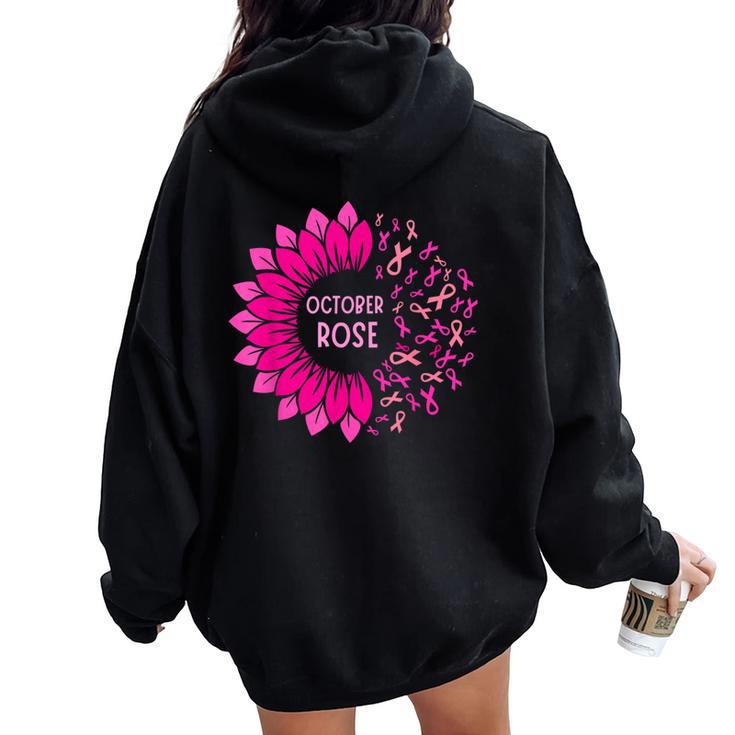 Sweat à Capuche Rose Octobre - Soutien Contre Le Cancer Du Sein, Femme, Polyester, Lavage Machine