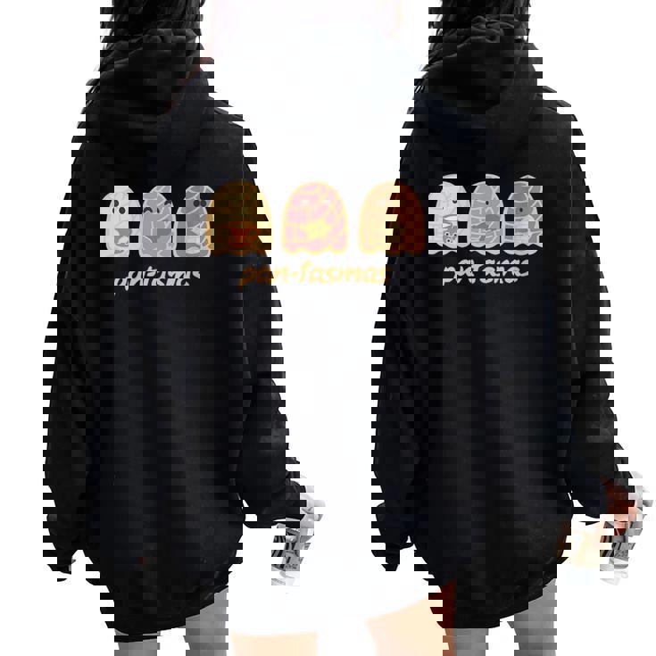 Pantasmas Ghost Cute Ghost Fall For Girls Women Oversized Hoodie Back Print