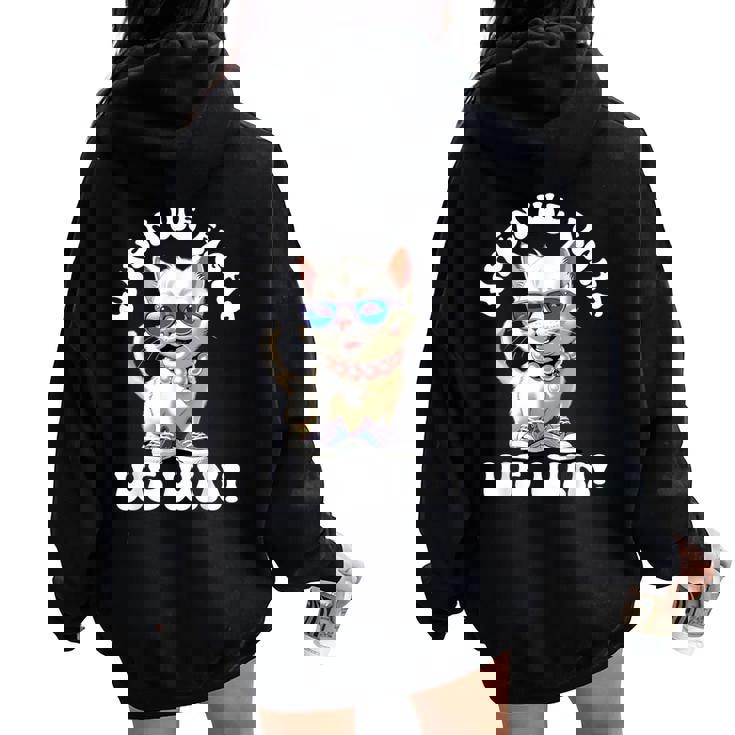 Quand Nous Nous Battons Nous Gagnons Kamala Harris Cat Lady Boho Women Sweat à capuche oversize pour femme avec imprimé dans le dos