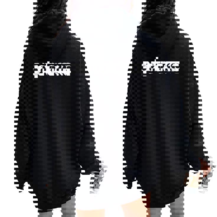 Regalo Divertente Uomo Donna Testo Simpatico Romagna Patacca Felpa con cappuccio oversize da donna con stampa posteriore