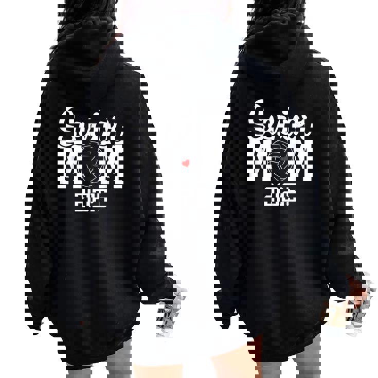 Senior Mom Class Of 2025 Volleyball Mom Graduation Senior 25 Women Oversized Hoodie Back Print
