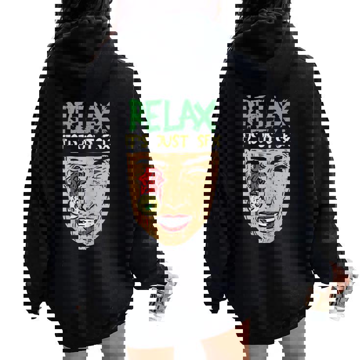 Special Effects Make Up Sfx Artist Makeup Women Oversized Hoodie Back Print