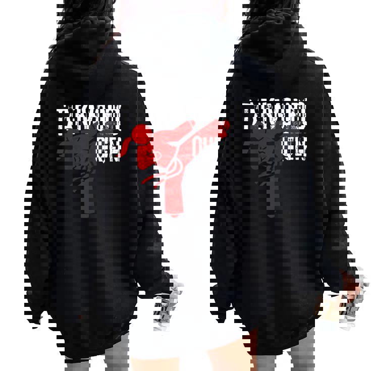 Taekwondo Niñas Es Estudiantes Artes Marciales Women Oversized Hoodie Back Print
