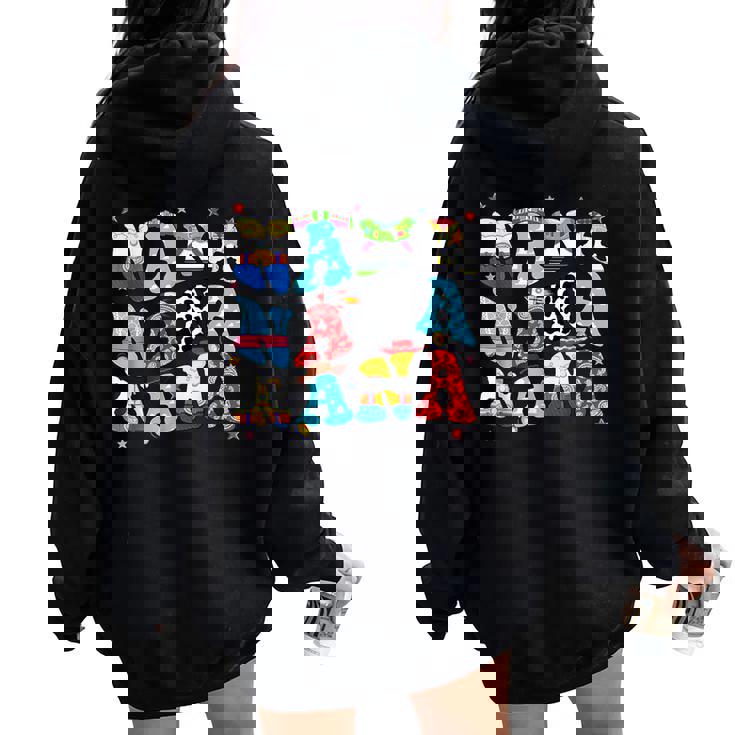 Toy Nana Story Fathers Day Women Women Oversized Hoodie Back Print Toy Nana Story Fathers Day Women Women Oversized Hoodie Back Print