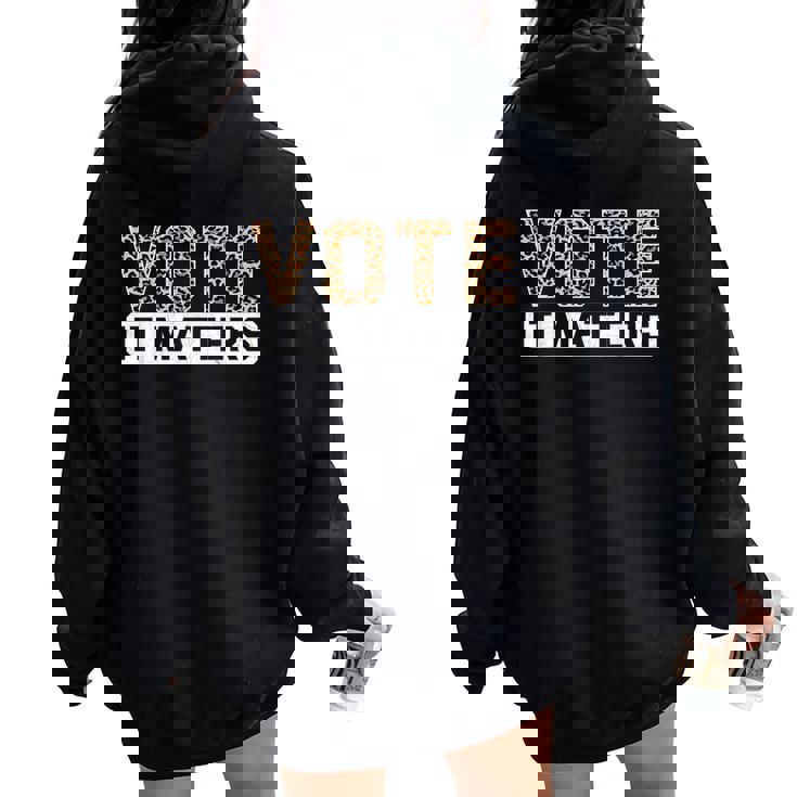 Vote It Matters Voting Rights Women Oversized Hoodie Back Print