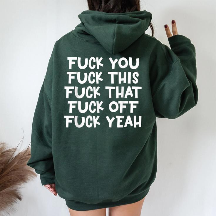 新品 Fuck you it off her him this thatパーカー Fuck You Fuck This Fuck That Fuck Off Yeah Sarcastic Women