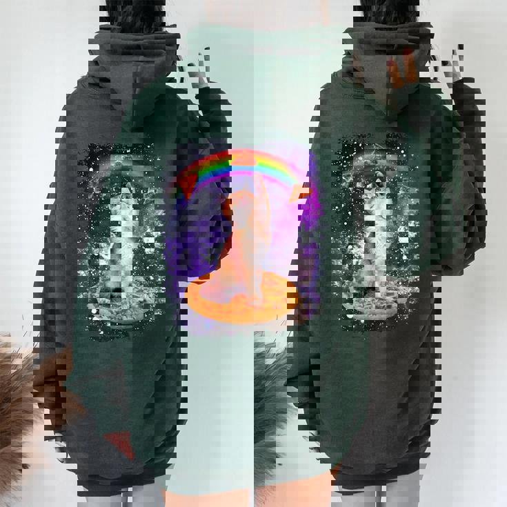 Space Cat Pizza Rainbow Cat Galaxy Cute Kitty In Space Women