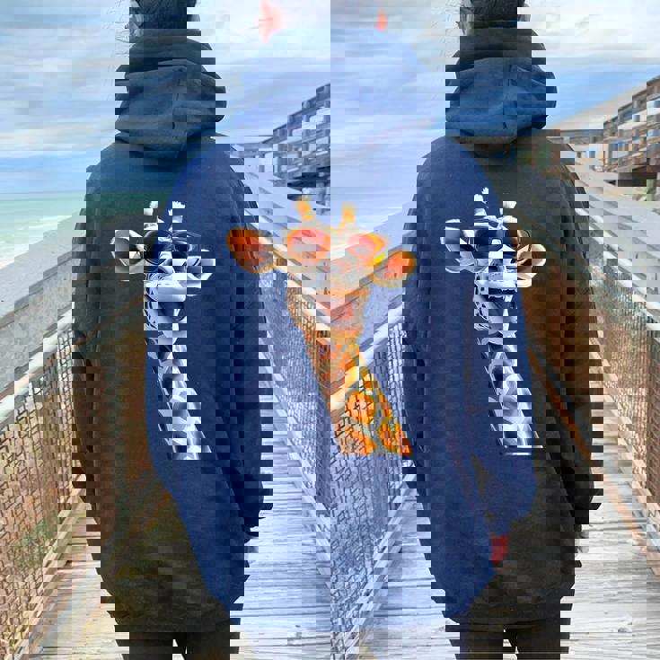 Giraffa Con Occhiali Da Sole Africa Safari Selvaggia Giraffe Felpa