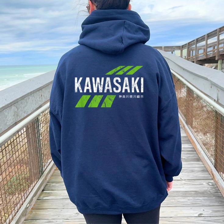 Retro Vintage Kawasaki Green City For Or Women Women Oversized