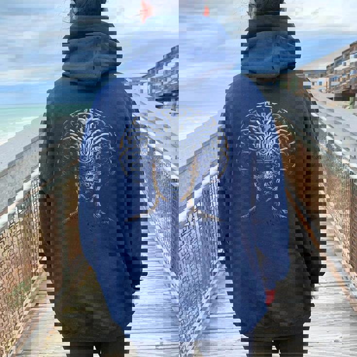 Sculpture Mandala Pour Homme Motif Graphique Sweat à capuche