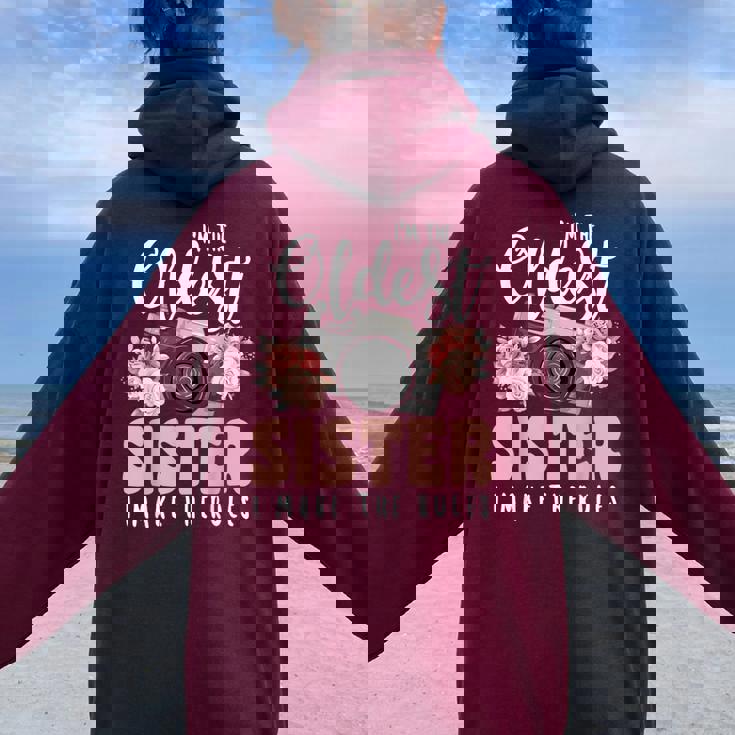 Oldest Sister Matching Outfits I Make The Rules Girls Squad Women Oversized Hoodie Back Print Monsterry