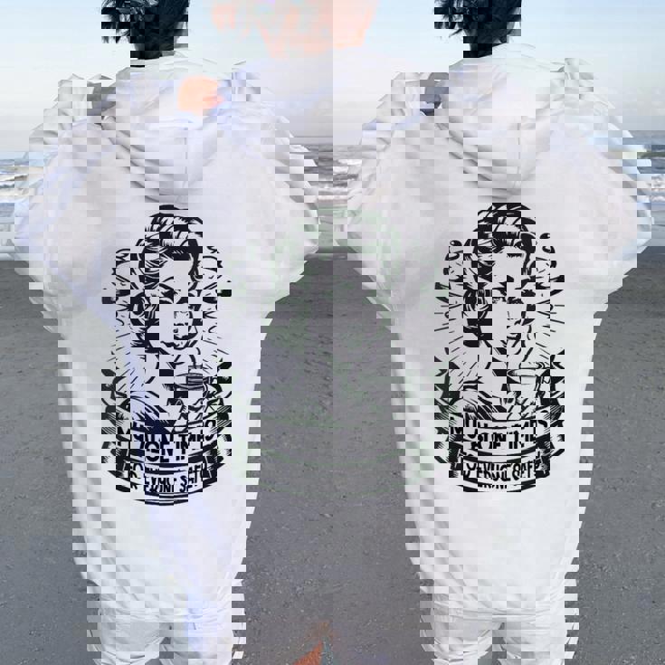 My Alone Time Is For Everyone's Safety Introvert Safety Women Oversized Hoodie Back Print