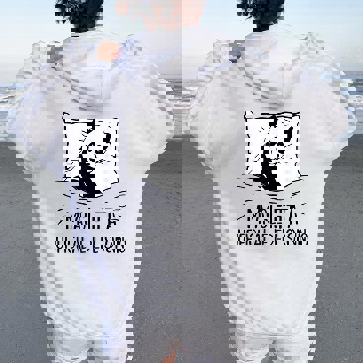 Divertente Sonno Camicia Da Notte Pigiama Panda Felpa con cappuccio oversize da donna con stampa posteriore