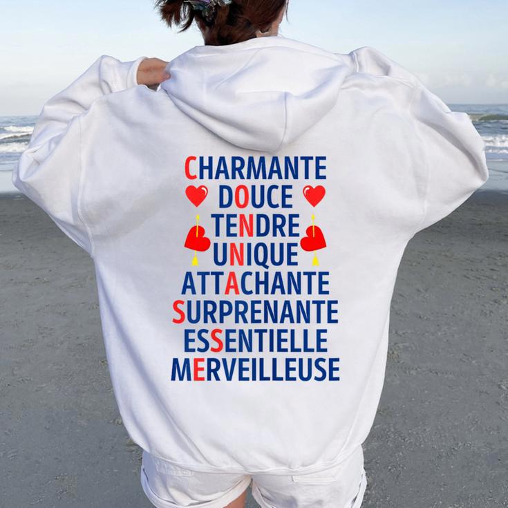 Madame Conasse Humour Caractère Connasse Humour Sweat à capuche oversize pour femme avec imprimé dans le dos