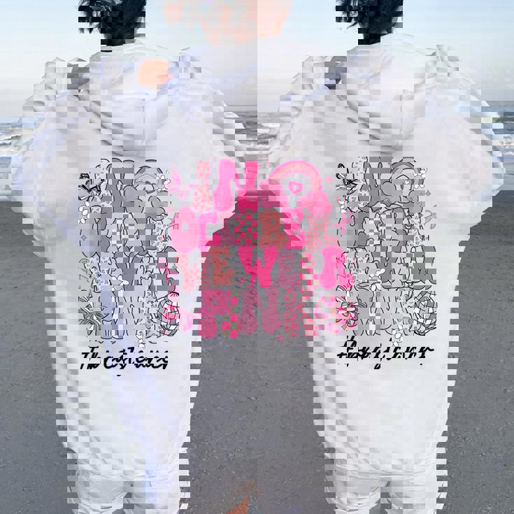 Octobre Rose Cancer Du Sein En Octobre Sur Porte Du Rose Sweat A Capuche P14186333