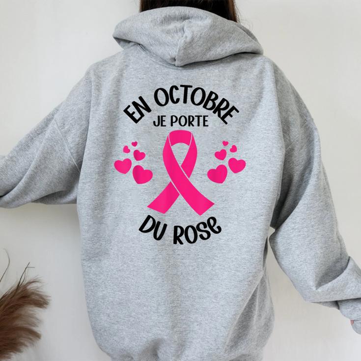 Sweat à Capuche Octobre Rose - Ruban De Sensibilisation Cancer Du Sein, Pour Femme (grandes Tailles Dispo)