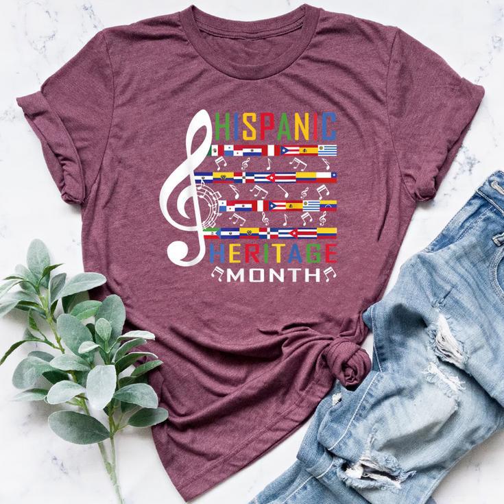 Music Teacher Kid National Hispanic Heritage Month Bella Canvas T-shirt