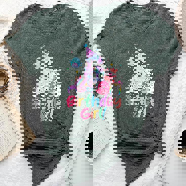 Birthday Girl 6Th Birthday Squish Squad Mallow Girls Bella Canvas T-shirt