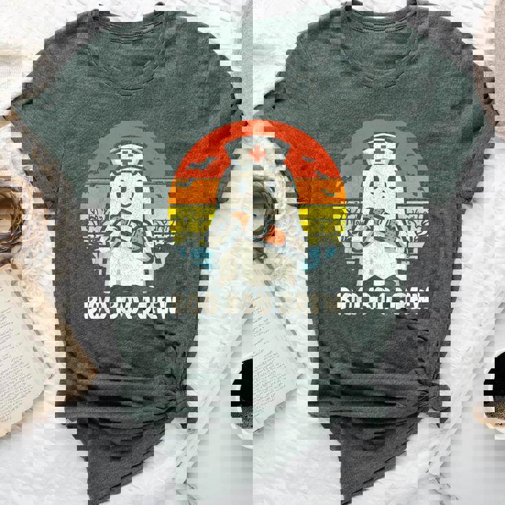 Boo Boo Crew Halloween Nurse Ghost Halloween Bella Canvas T-shirt