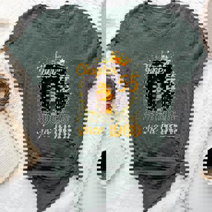 Chapter 55 Fabulous Since 1969 55Th Birthday Melanin Bella Canvas T-shirt