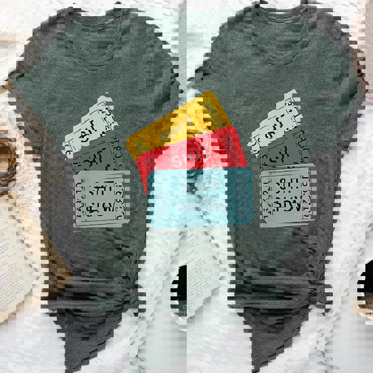 Sarcastic Retro Tickets To The Shit Show Bella Canvas T-shirt