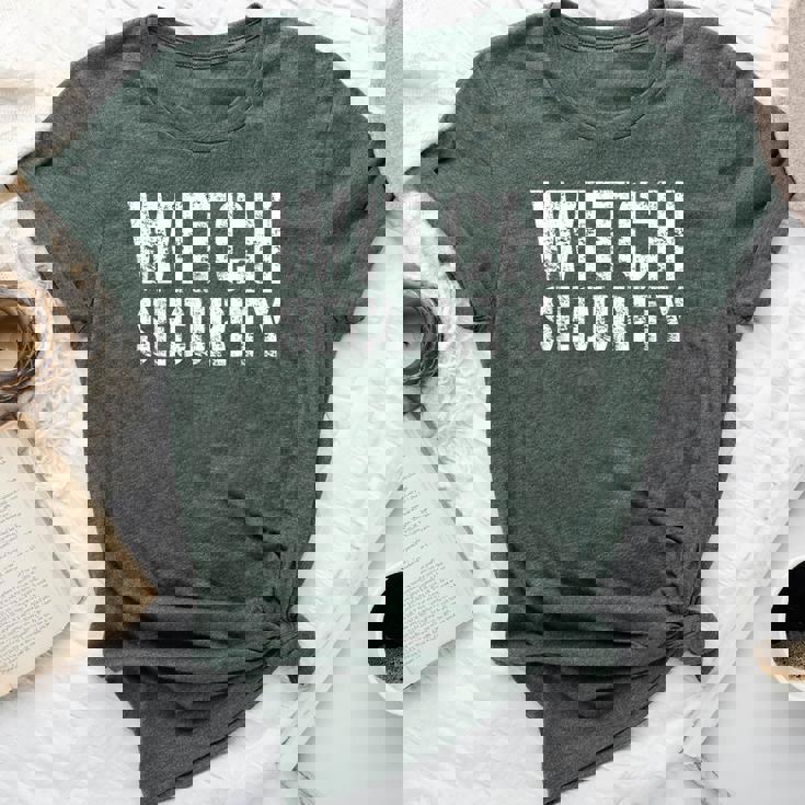 Halloween Dad Mom Daughter Adult Costume Witch Security Bella Canvas T-shirt