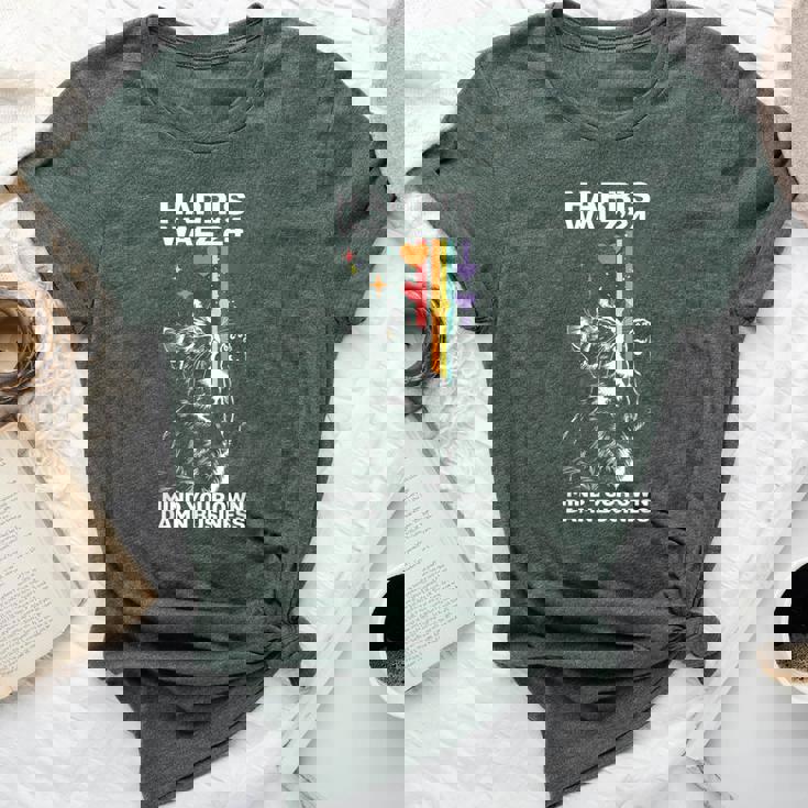 Walz Mind Your Own Damn Business Harris Waltz Cat Lady Lgbt Bella Canvas T-shirt