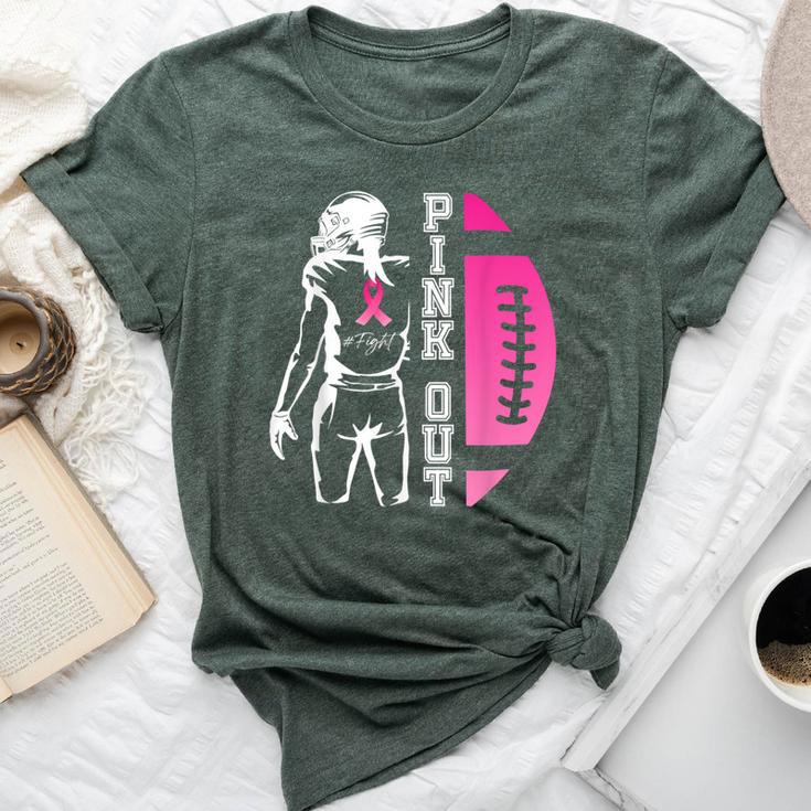 Pink Out Football Team Breast Cancer Awareness Month Womens