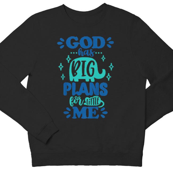 Kids God Has Big Plans Jesuss Christian Elephant Rat Youth Sweatshirt Monsterry